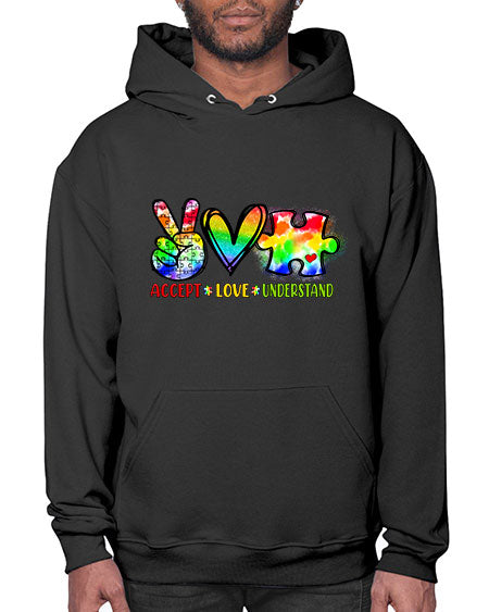 accept love understand - autism- Hoodie