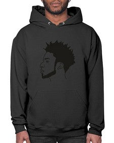 beardman 43# - black boys or men- Hoodie