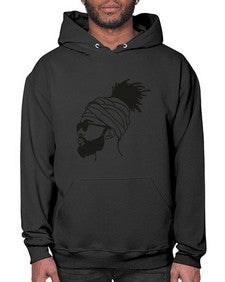 beardman 44# - black boys or men- Hoodie