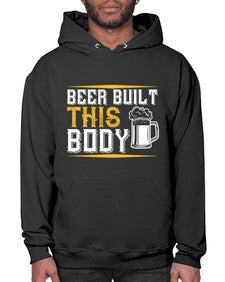 beer built this body 642# - beer- Hoodie