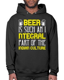 beer is such an integral part of the indian culture 652# - beer- Hoodie