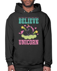 believe unicorn 45# - unicorn- Hoodie