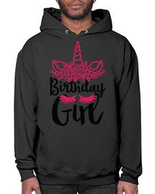 birthday girl 60# - unicorn- Hoodie