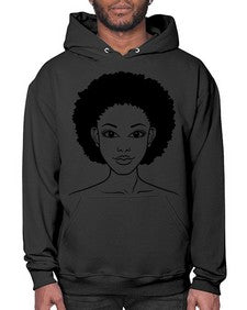 black women - queen 64# - black girls or women- Hoodie