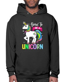 born to be a unicorn 72# - unicorn- Hoodie