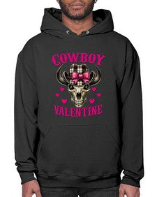 cowboy valentine western valentine 349# - western- Hoodie