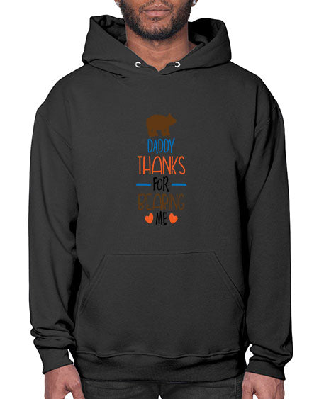 daddy thanks for bearing me 85# - bears - animals- Hoodie
