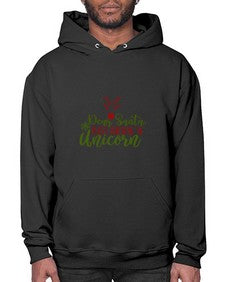 dear santajust bring a unicorn 93# - unicorn- Hoodie