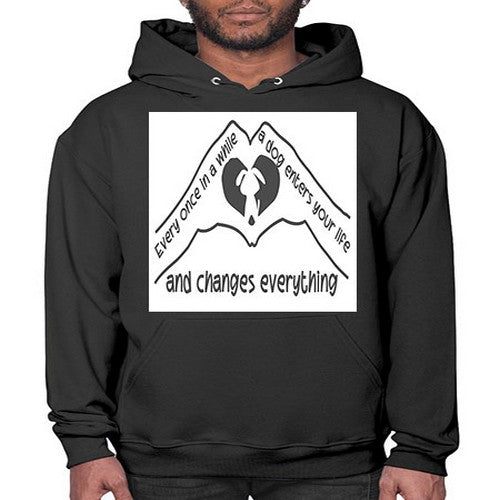dog changes everything 75# - dogs- Hoodie