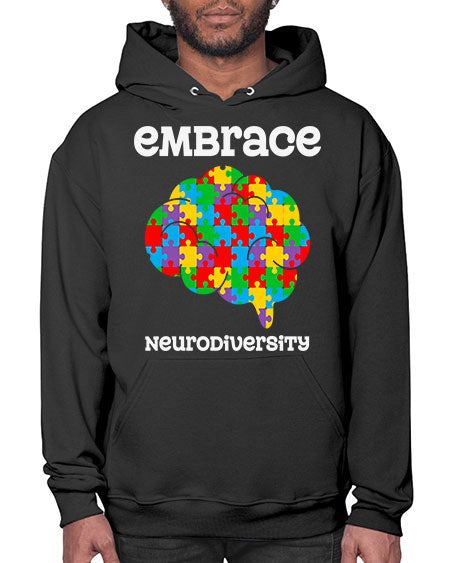 embrace neurodiversity autism awareness 87# - autism- Hoodie