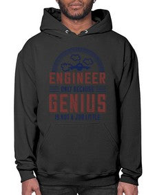 engineer only because genius is not a job little Style 144# - engineer- Hoodie