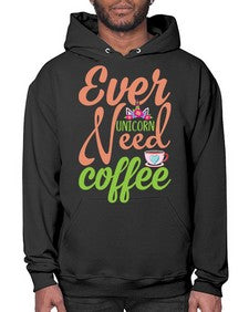 ever unicorn need coffee 125# - unicorn- Hoodie