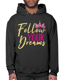 follow your dreams 133# - unicorn- Hoodie
