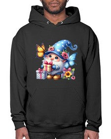 gnome with butterfly 03# - gnome- Hoodie