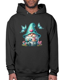 gnome with butterfly 14# - gnome- Hoodie