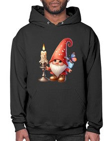 gnome with butterfly 16# - gnome- Hoodie