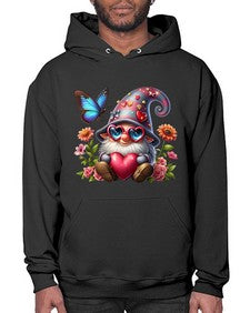 gnome with butterfly 17# - gnome- Hoodie
