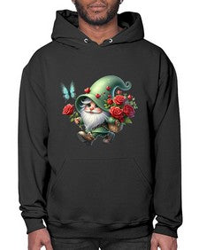 gnome with butterfly 24# - gnome- Hoodie