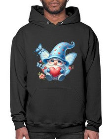 gnome with butterfly 28# - gnome- Hoodie