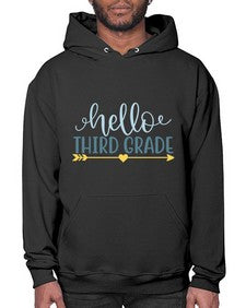 hello third grade 339# - third grade- Hoodie