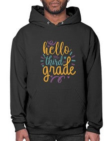 hello third grade 340# - third grade- Hoodie