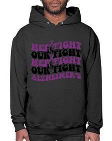 her fight is our fight alzheimer s 156# - alzheimers- Hoodie