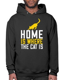 home is where the cat is Style 49# - cats- Hoodie