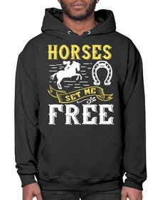 horses set me free Style 39# - horse- Hoodie