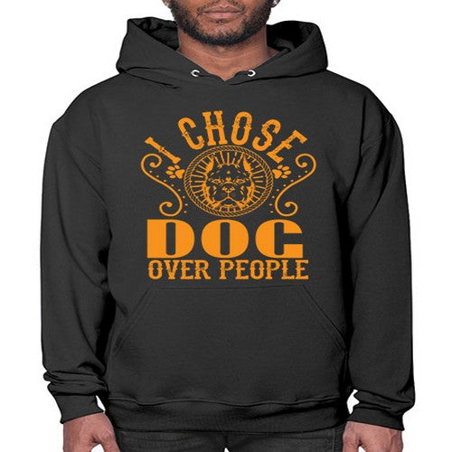 i chose dog over peole 160# - dogs- Hoodie