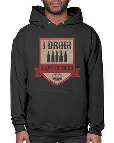i drink a lot of beer 1102# - beer- Hoodie