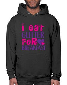 i eat glitter for breakfast 177# - unicorn- Hoodie