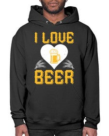 i love beer 1135# - beer- Hoodie