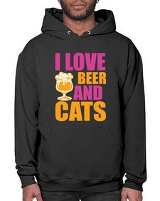 i love beer and cats 1138# - beer- Hoodie