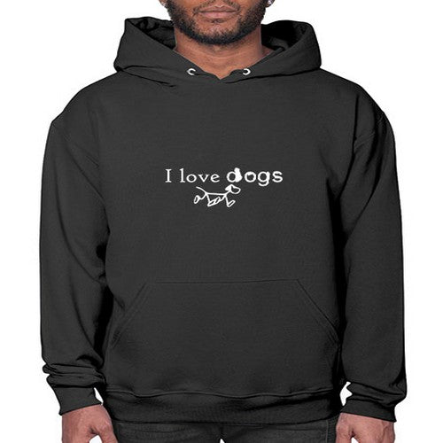 i love dog 33# - dogs- Hoodie