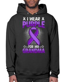 i wear purple for grandma 171# - alzheimers- Hoodie