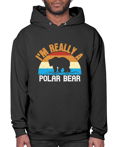 im really a polar bear 149# - bears - animals- Hoodie