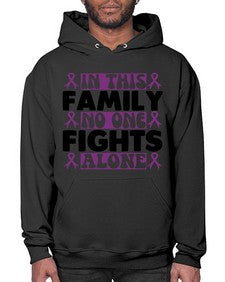 in this family no one fights alone 188# - alzheimers- Hoodie