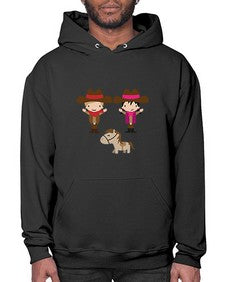 little cowboys 736# - western- Hoodie