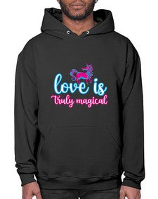 love is truly magical 271# - unicorn- Hoodie