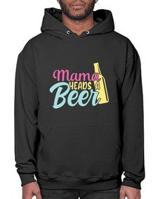 mama heads a beer 324# - beer- Hoodie
