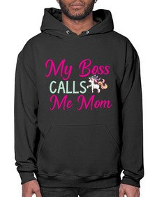 my boss calls me mom 313# - unicorn- Hoodie