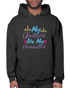 my unicorn ate my homework 318# - unicorn- Hoodie