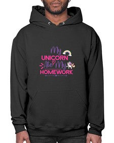 my unicorn ate my homework 322# - unicorn- Hoodie