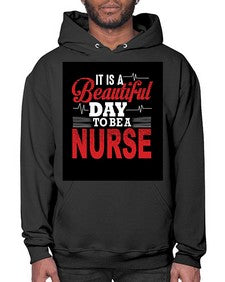 nurse with backround 1225# - nurse- Hoodie
