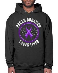 organ donation saves lives 203# - alzheimers- Hoodie