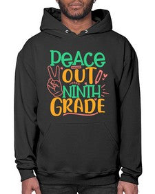 peace out nineth grade 637# - nineth grade- Hoodie