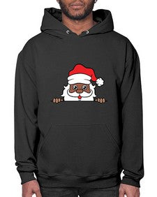 peekaboo black santa 19# - black boys or men- Hoodie