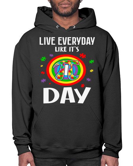pi day autism puzzle math 111# - autism- Hoodie