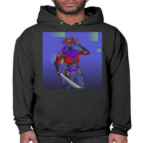 robber bring knife156# - anime- Hoodie