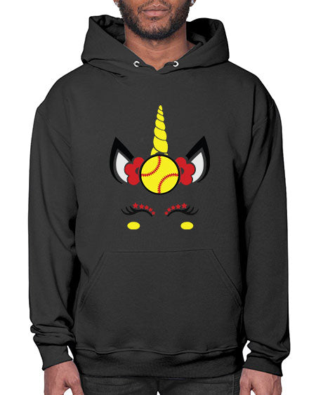 softball unicorn 399# - softball- Hoodie